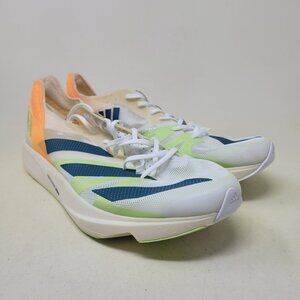 Adidas Adizero Takumi Sen 8 Running Shoes White Teal Orange GX8148 Men's Size 13